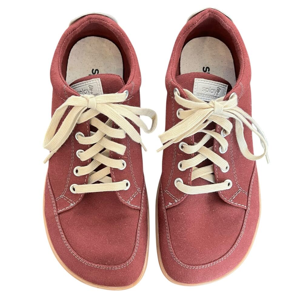 Splay Freestyle Canvas Barefoot Sneakers Unisex US 7 Men 9 Women Burgundy Mexico
